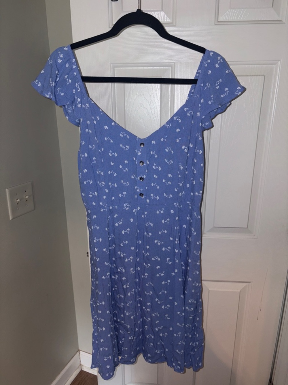 Billabong Periwinkle Blue Floral Midi Dress